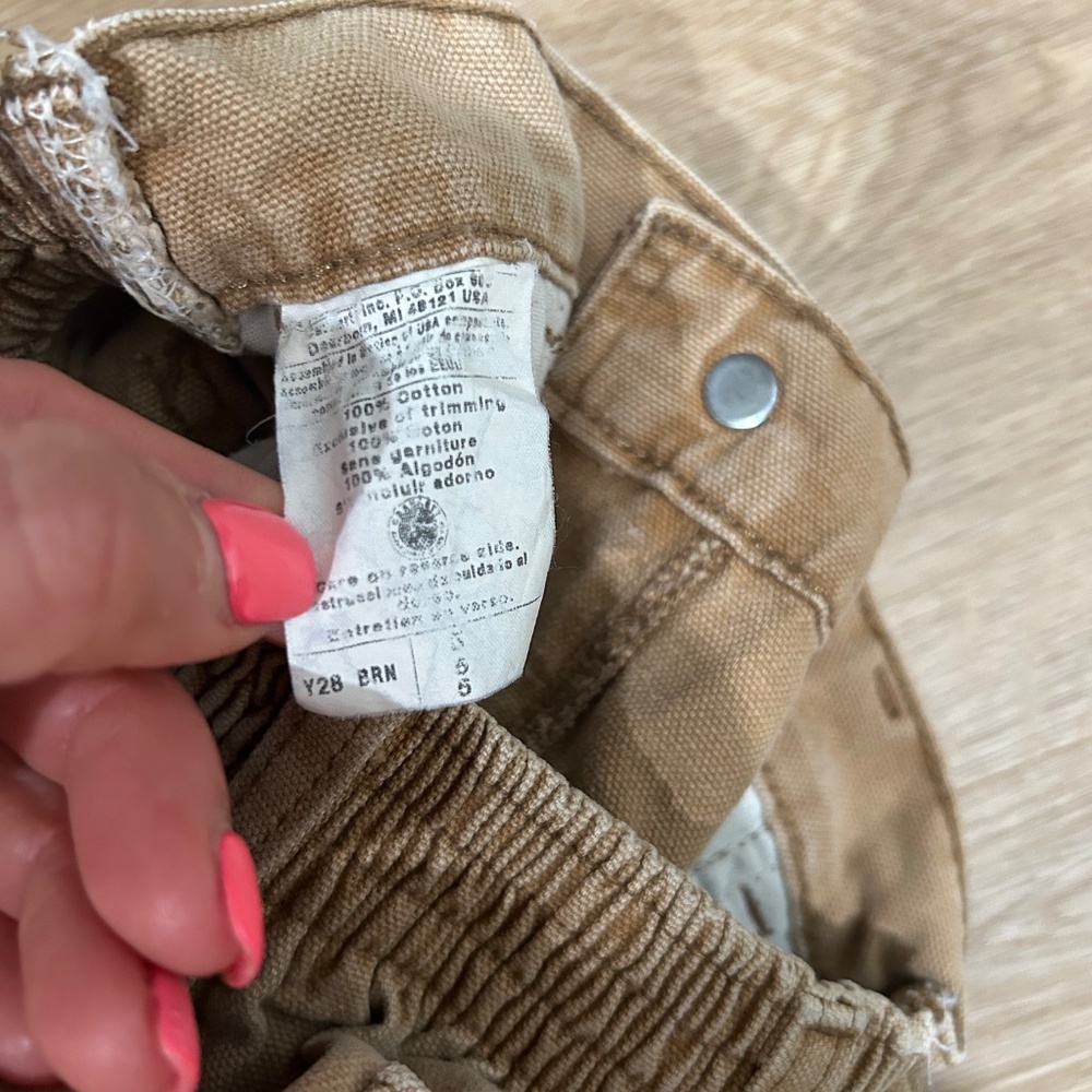 Boys Carhartt Canvas Trousers, size 5 - Picture 2 of 5